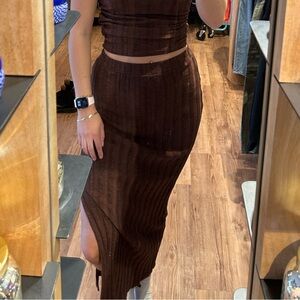 Project Social T Giorgia Sweater Ribbed Skirt